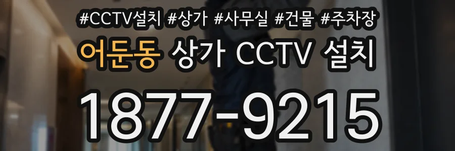 어둔동 상가 CCTV 설치