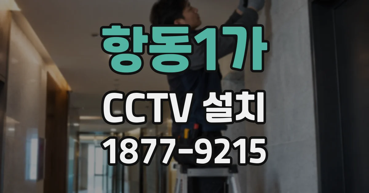 항동1가 CCTV 설치