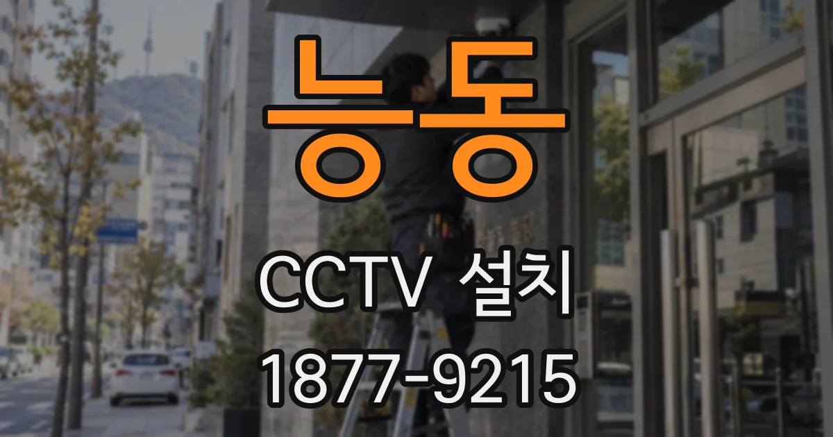 능동 CCTV 설치