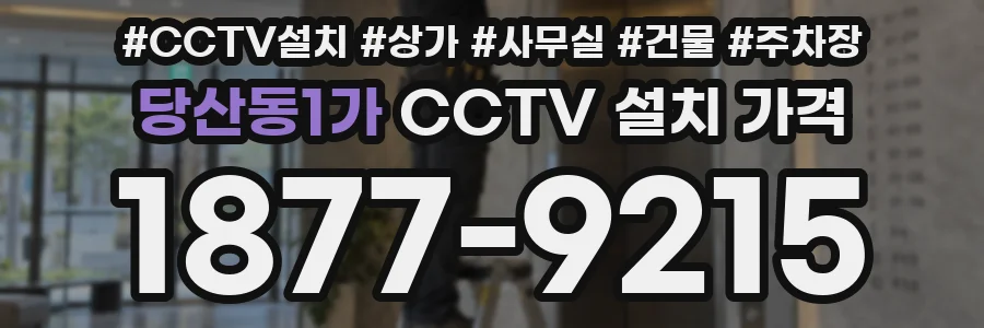 당산동1가 CCTV 설치 가격