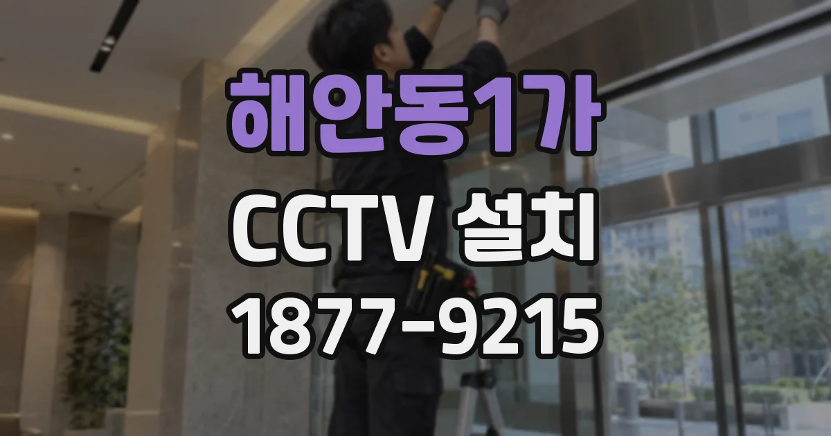 해안동1가 CCTV 설치