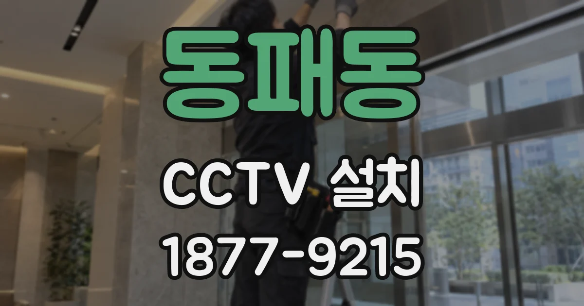 동패동 CCTV 설치
