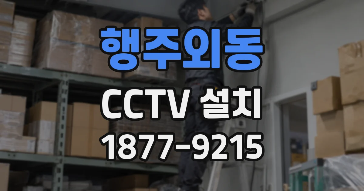 행주외동 CCTV 설치