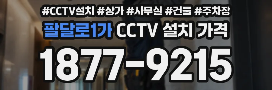 팔달로1가 CCTV 설치 가격
