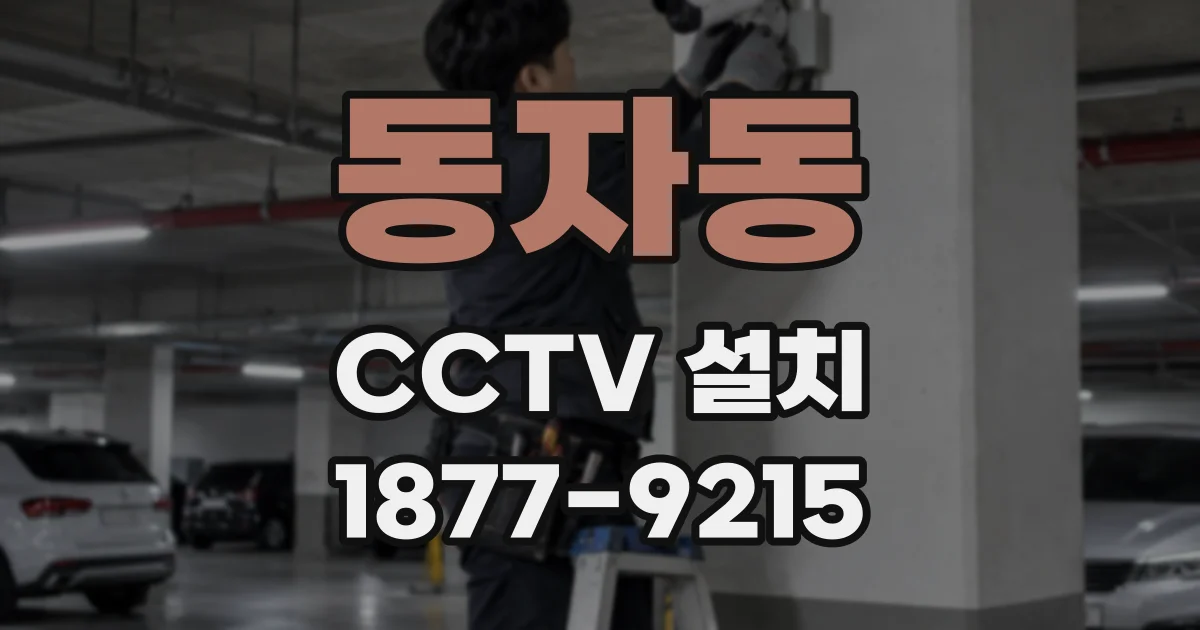 동자동 CCTV 설치