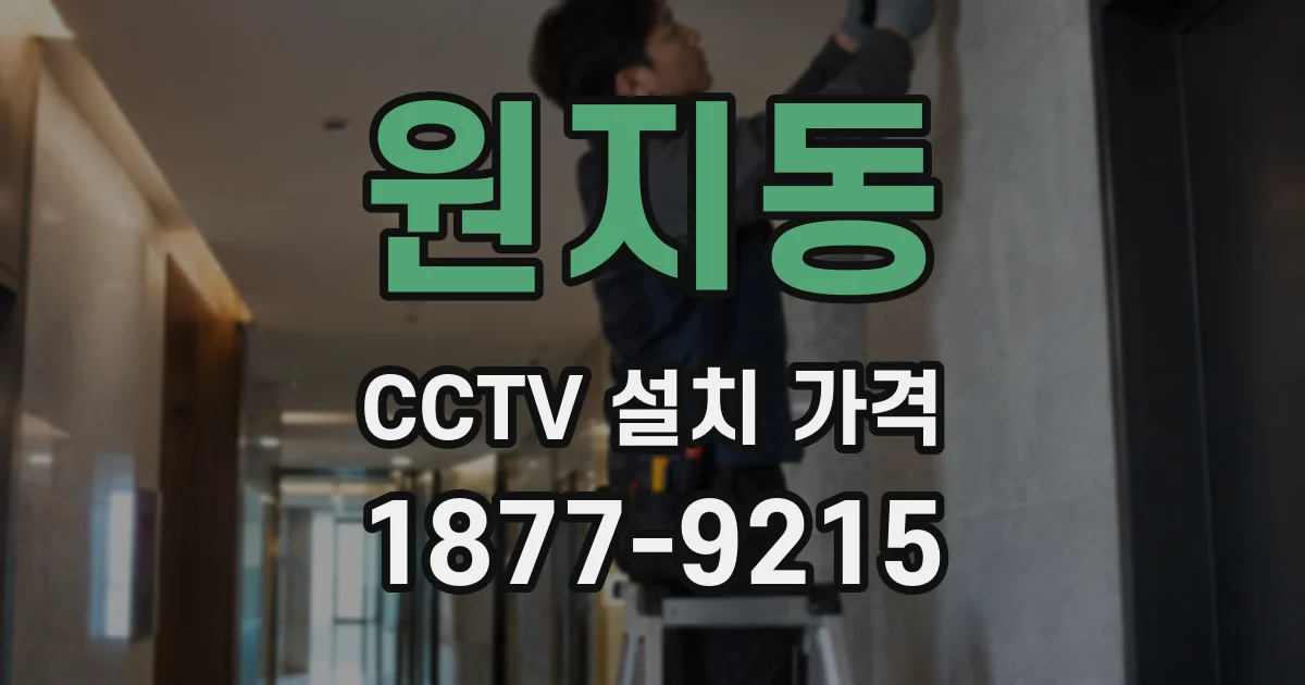원지동 CCTV 설치 가격