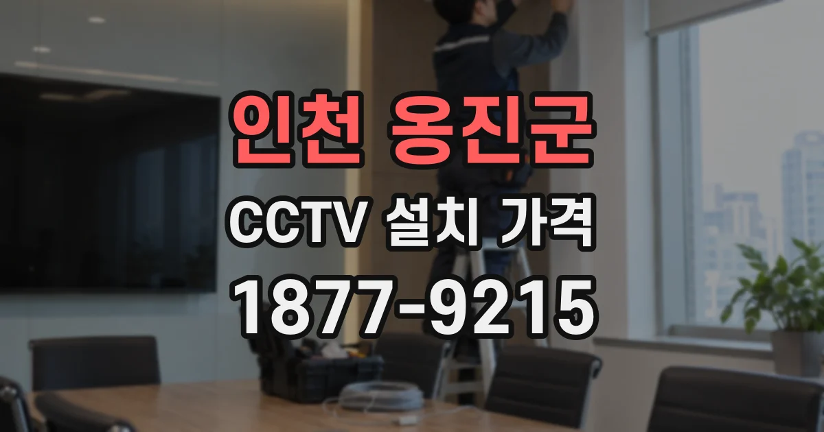 인천 옹진군 CCTV 설치 가격