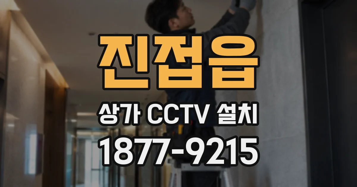 진접읍 상가 CCTV 설치