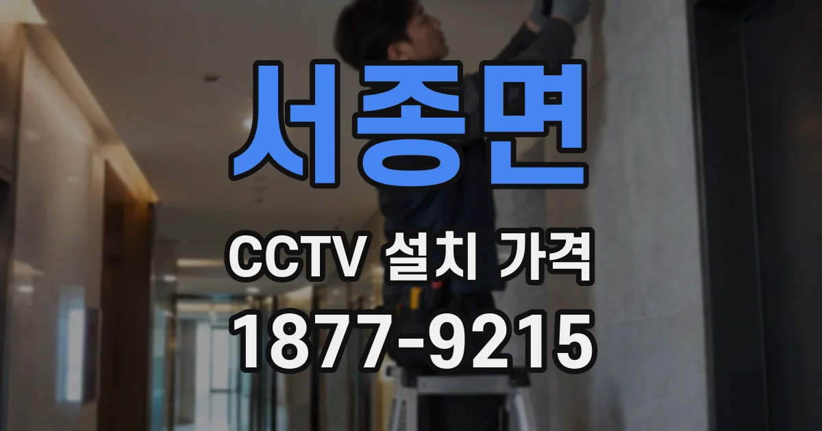 서종면 CCTV 설치 가격