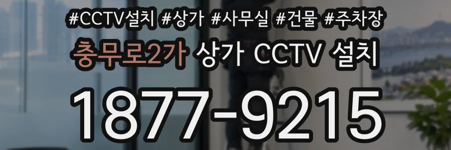 충무로2가 상가 CCTV 설치