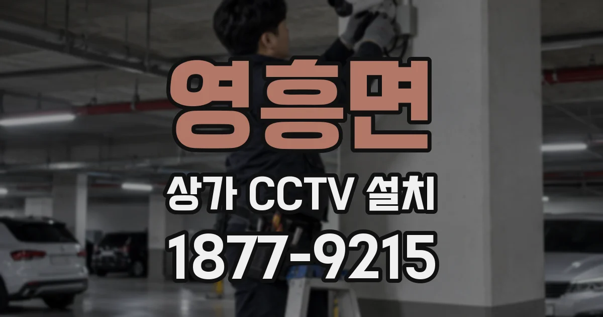 영흥면 상가 CCTV 설치