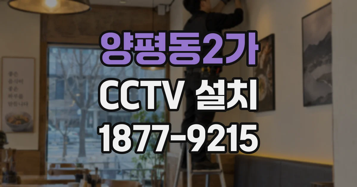 양평동2가 CCTV 설치