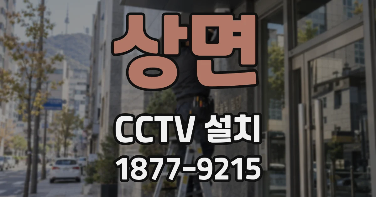 상면 CCTV 설치