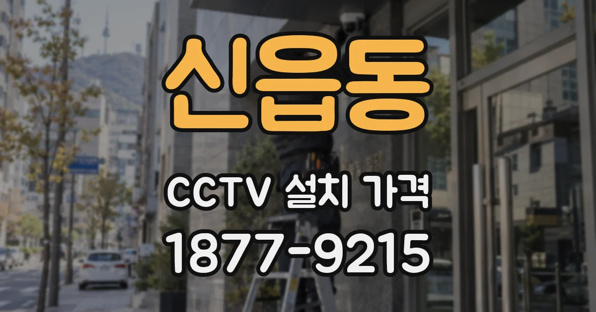 신읍동 CCTV 설치 가격
