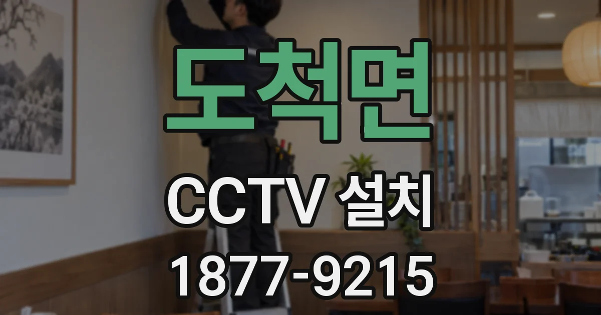도척면 CCTV 설치