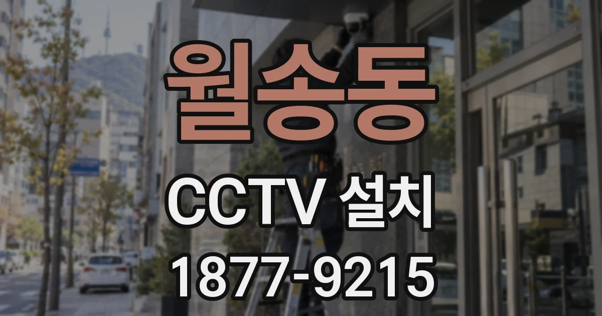 월송동 CCTV 설치