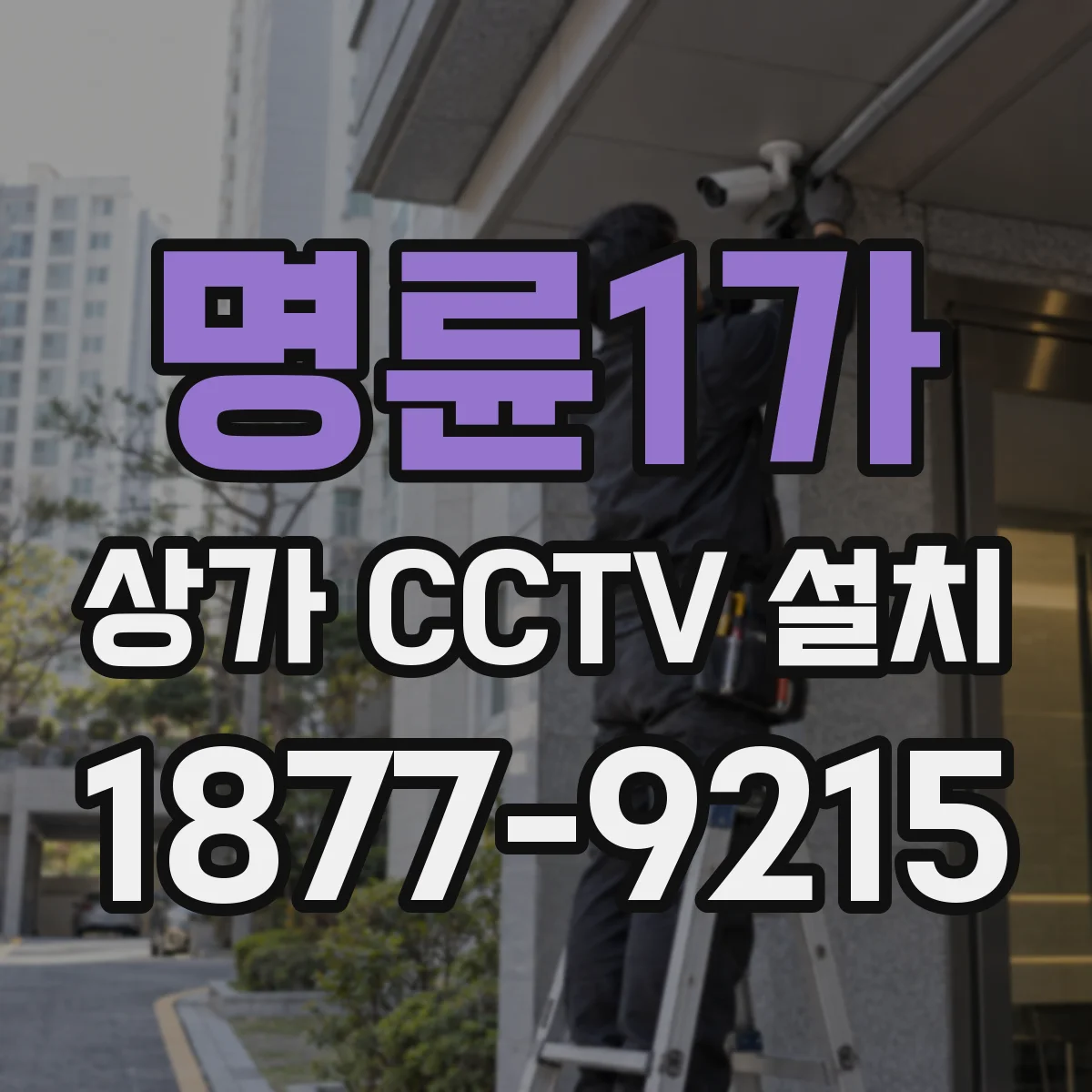 명륜1가 상가 CCTV 설치