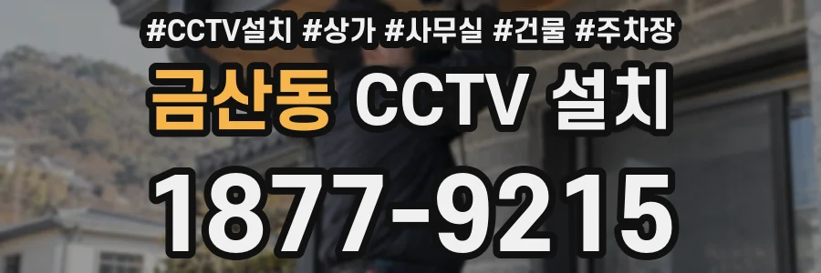 금산동 CCTV 설치