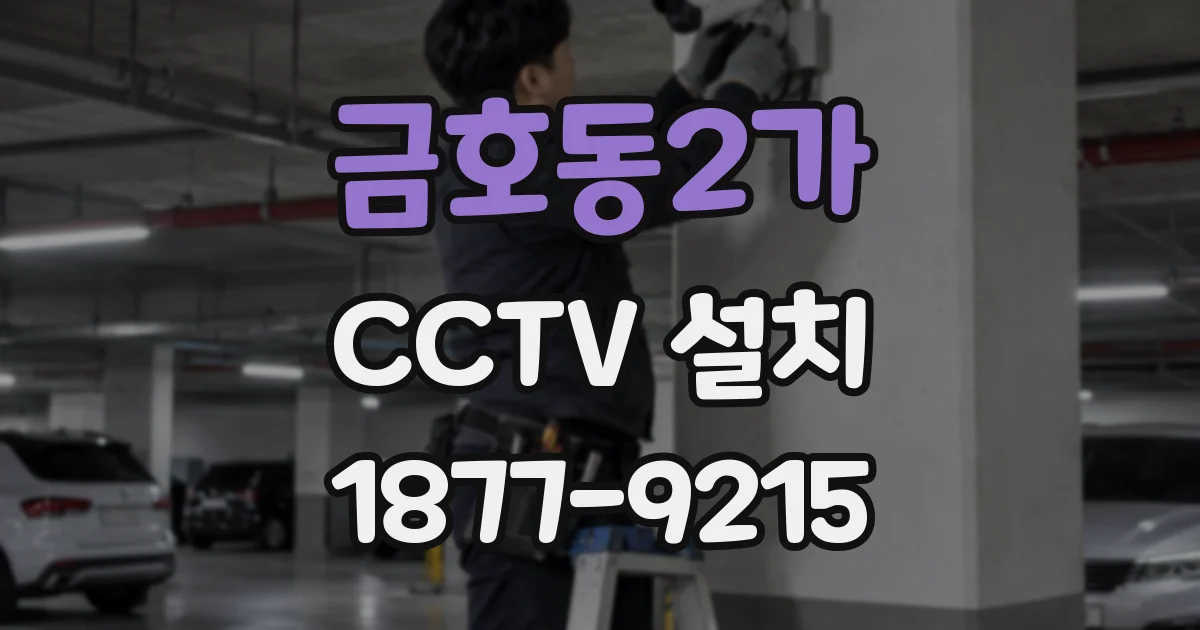 금호동2가 CCTV 설치