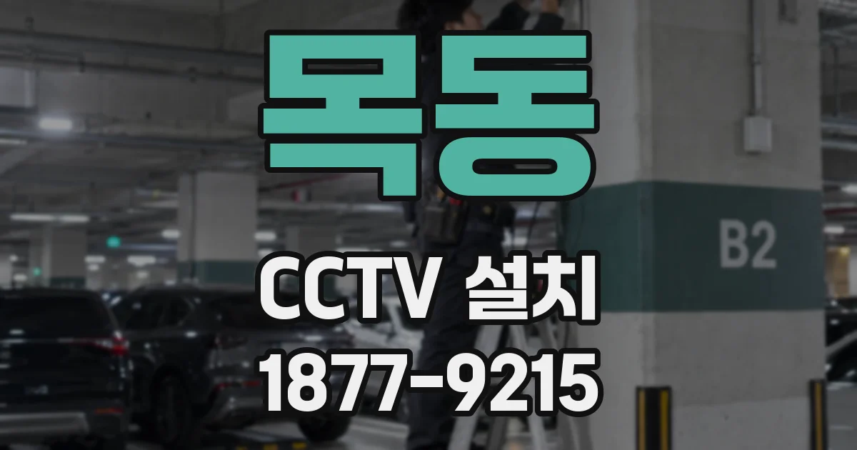 목동 CCTV 설치