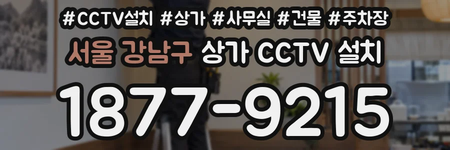 서울 강남구 상가 CCTV 설치