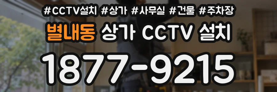 별내동 상가 CCTV 설치