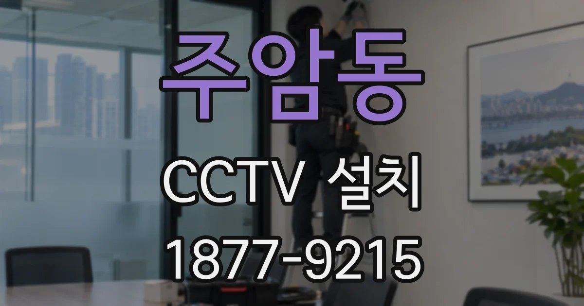 주암동 CCTV 설치