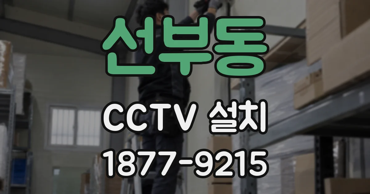 선부동 CCTV 설치