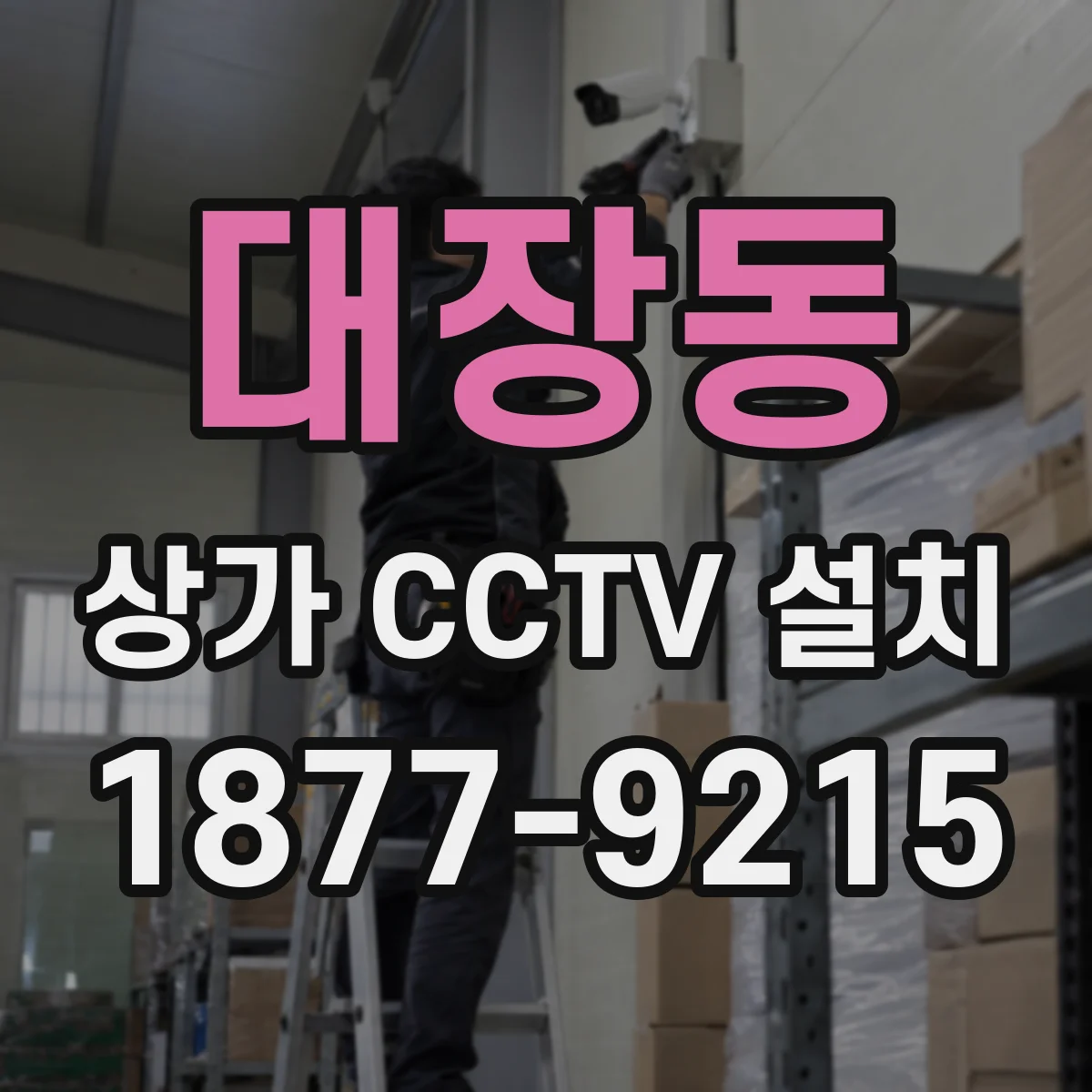 대장동 상가 CCTV 설치