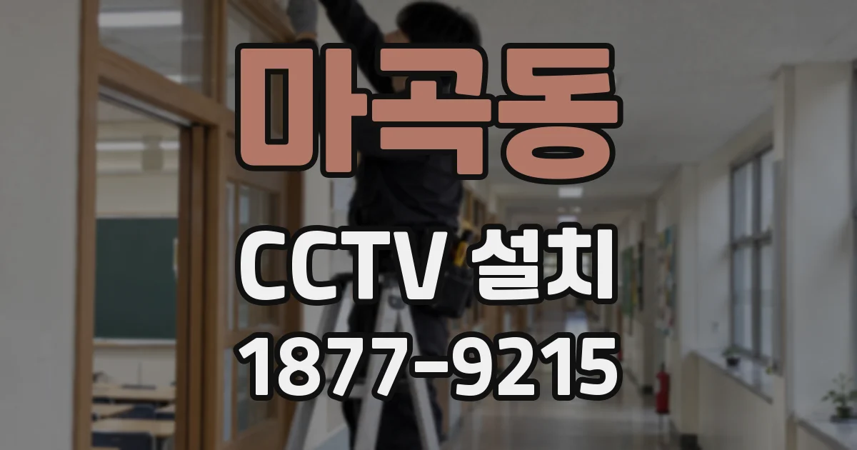 마곡동 CCTV 설치