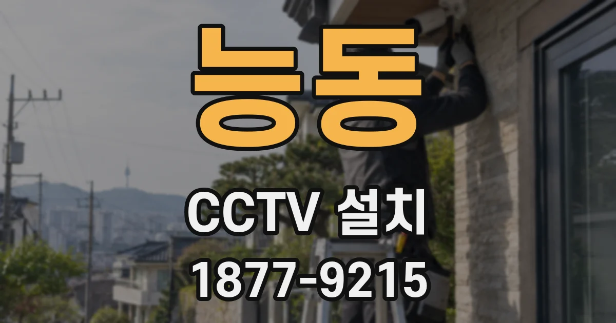 능동 CCTV 설치