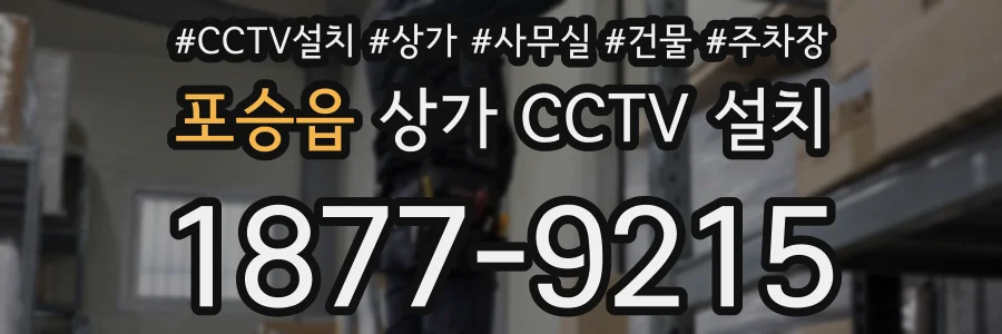 포승읍 상가 CCTV 설치