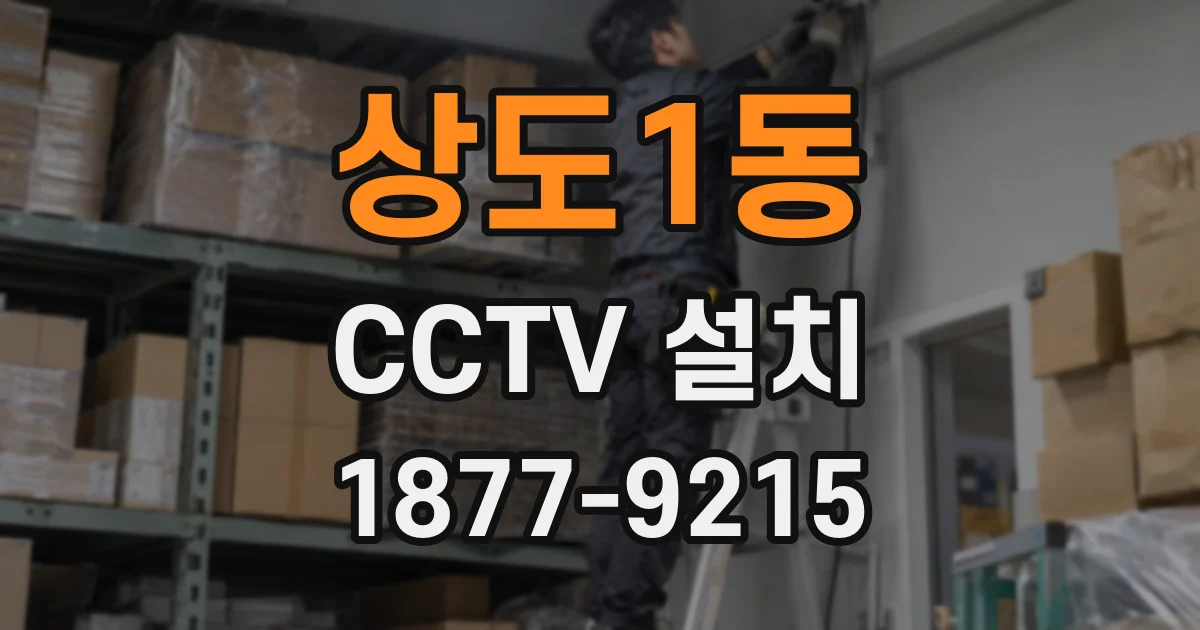 상도1동 CCTV 설치
