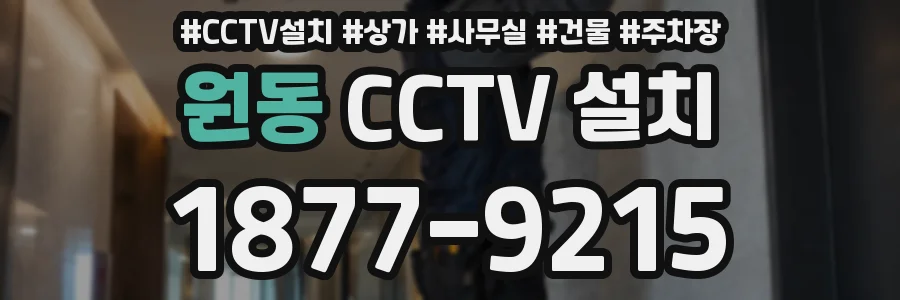 원동 CCTV 설치