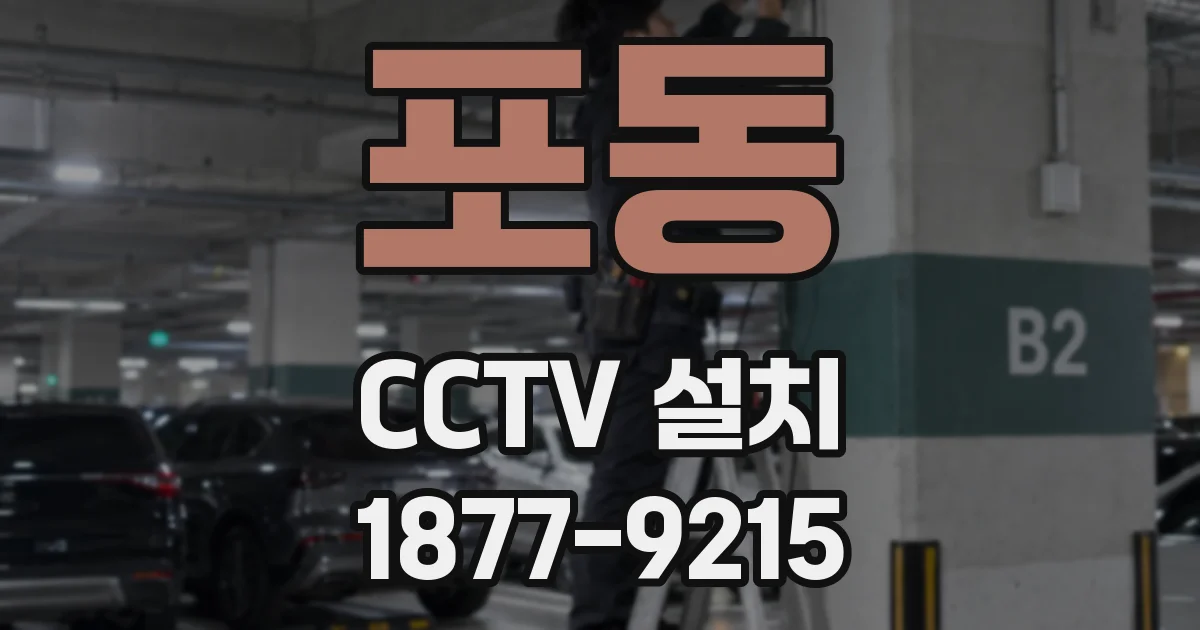 포동 CCTV 설치