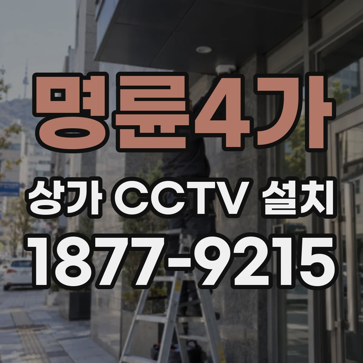 명륜4가 상가 CCTV 설치