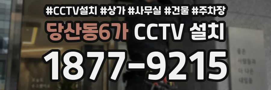 당산동6가 CCTV 설치