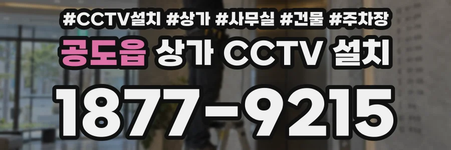 공도읍 상가 CCTV 설치
