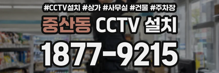중산동 CCTV 설치