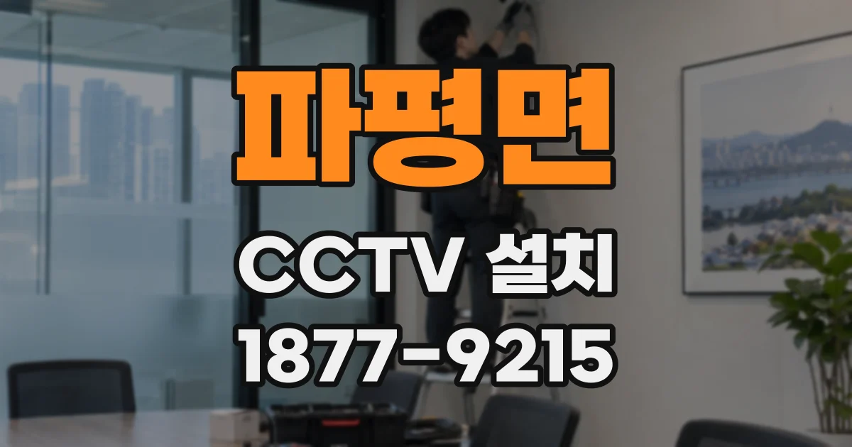 파평면 CCTV 설치