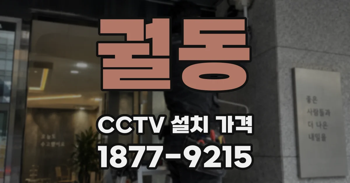 궐동 CCTV 설치 가격