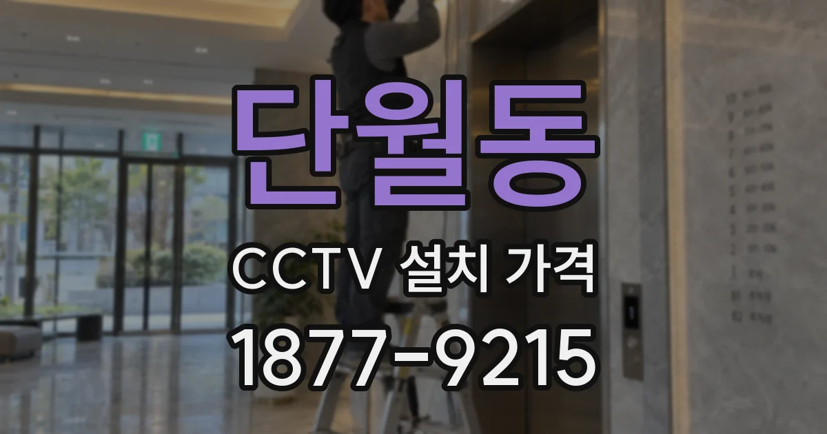 단월동 CCTV 설치 가격