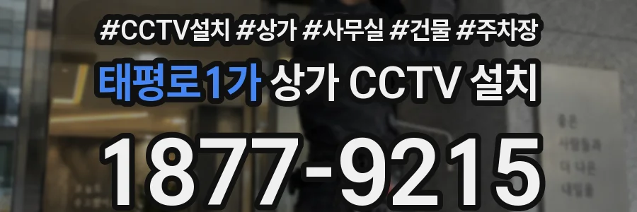 태평로1가 상가 CCTV 설치