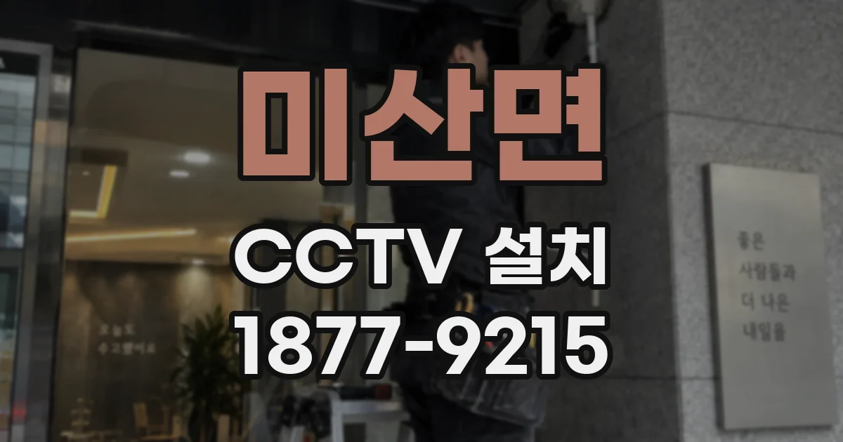 미산면 CCTV 설치