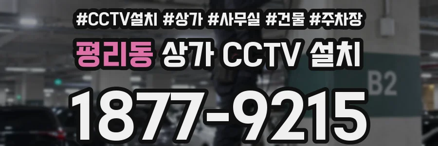 평리동 상가 CCTV 설치
