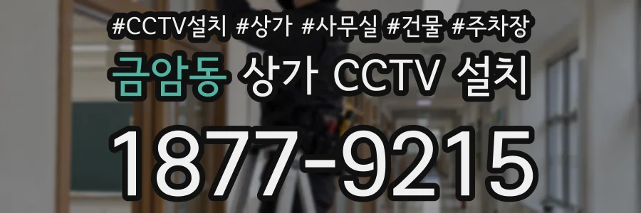 금암동 상가 CCTV 설치
