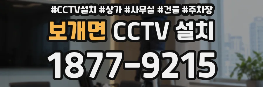 보개면 CCTV 설치