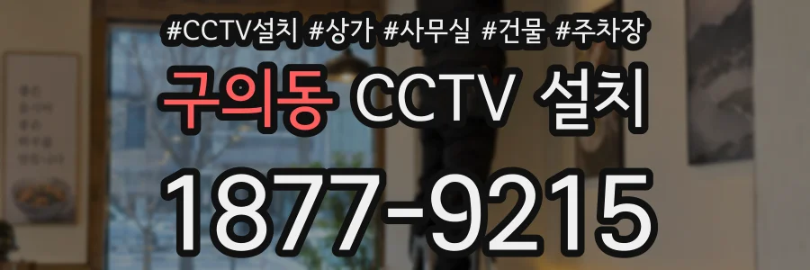 구의동 CCTV 설치