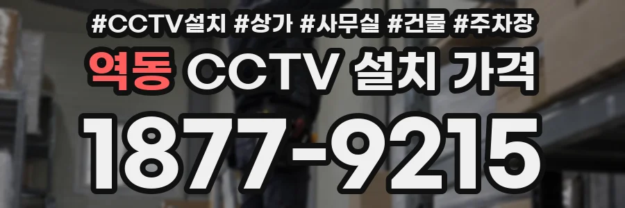 역동 CCTV 설치 가격