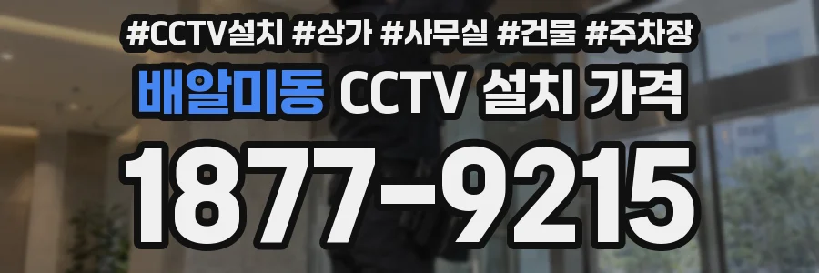 배알미동 CCTV 설치 가격